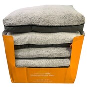 Wholesale - 35"x26"x4" GRAY 2-TONE SHERPA TOP PILLOW PET BED C/P 6, UPC: 192598552167